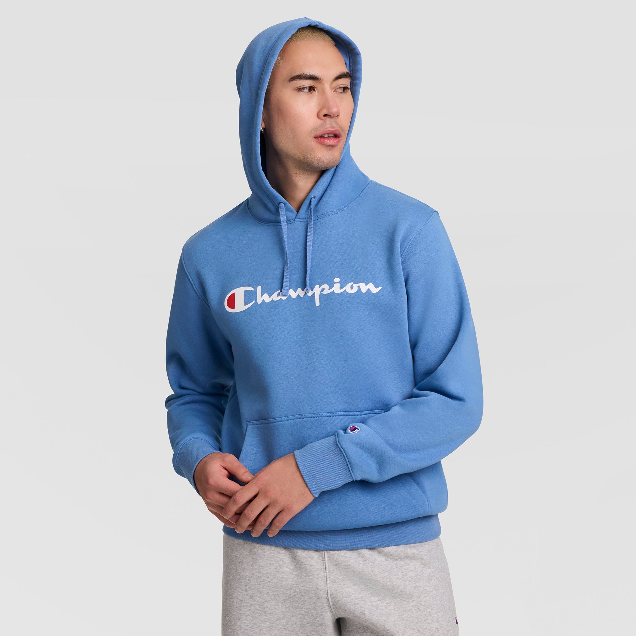 Powerblend Hoodie. Full Script Logo - Image 2