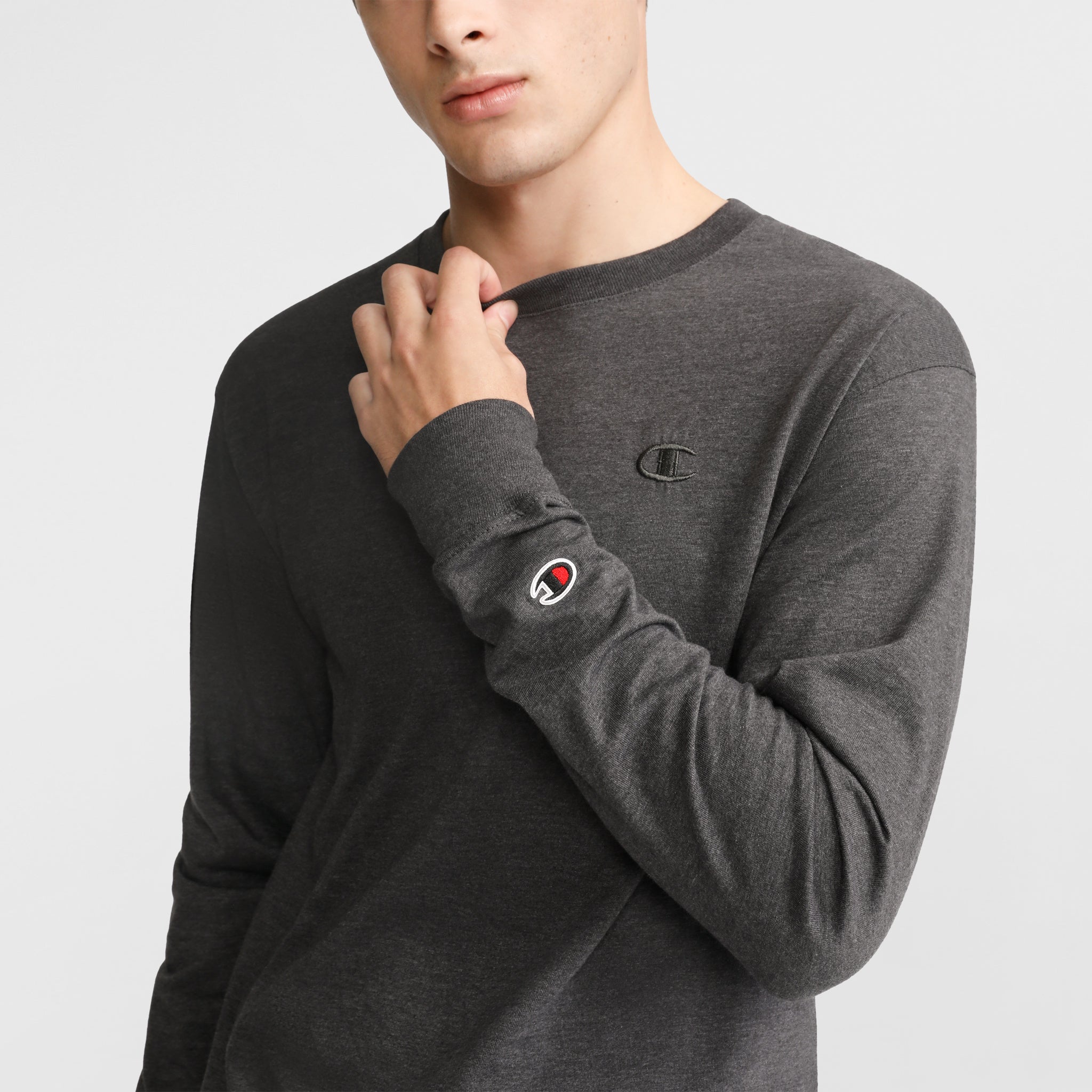 Classic Long Sleeve T-Shirt. Embroidered C Logo - Image 3