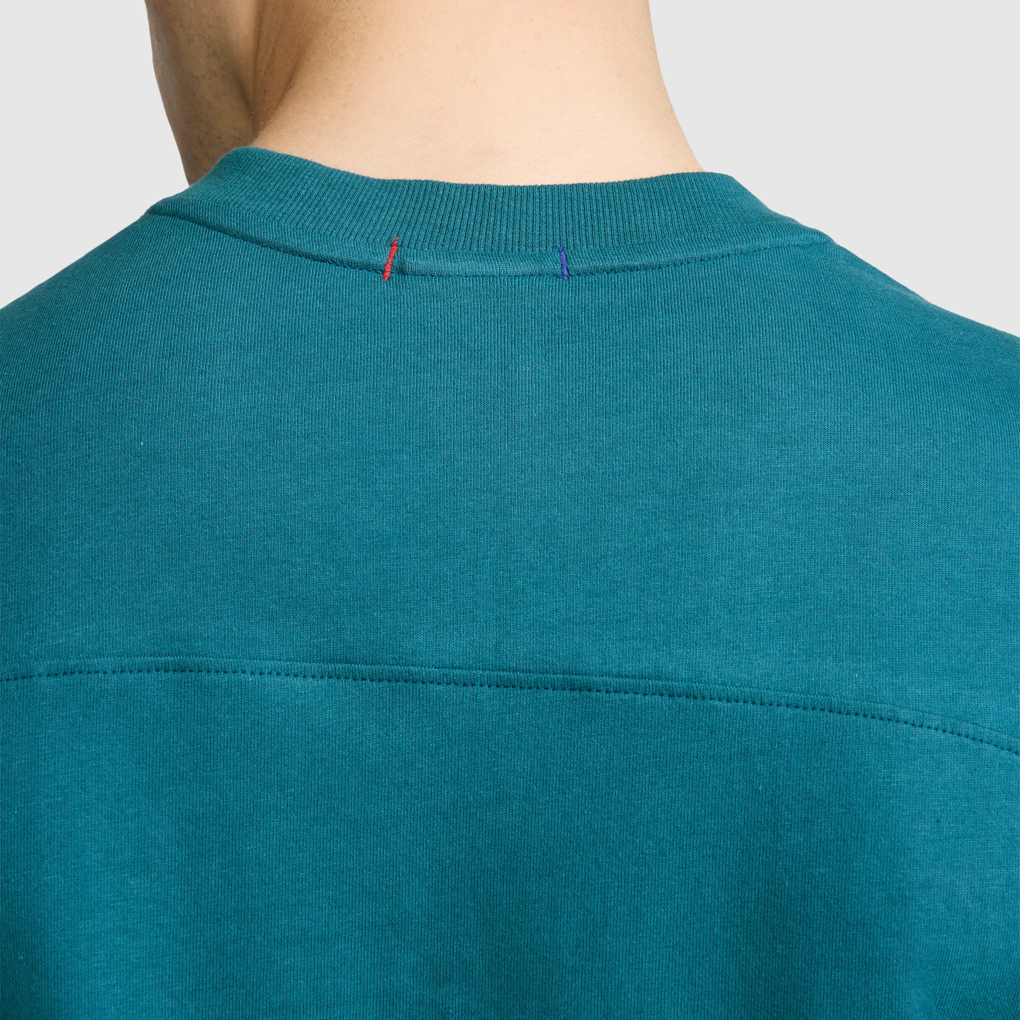 Short Sleeve Boxy T-Shirt. Embroidered Script Logo - Image 4