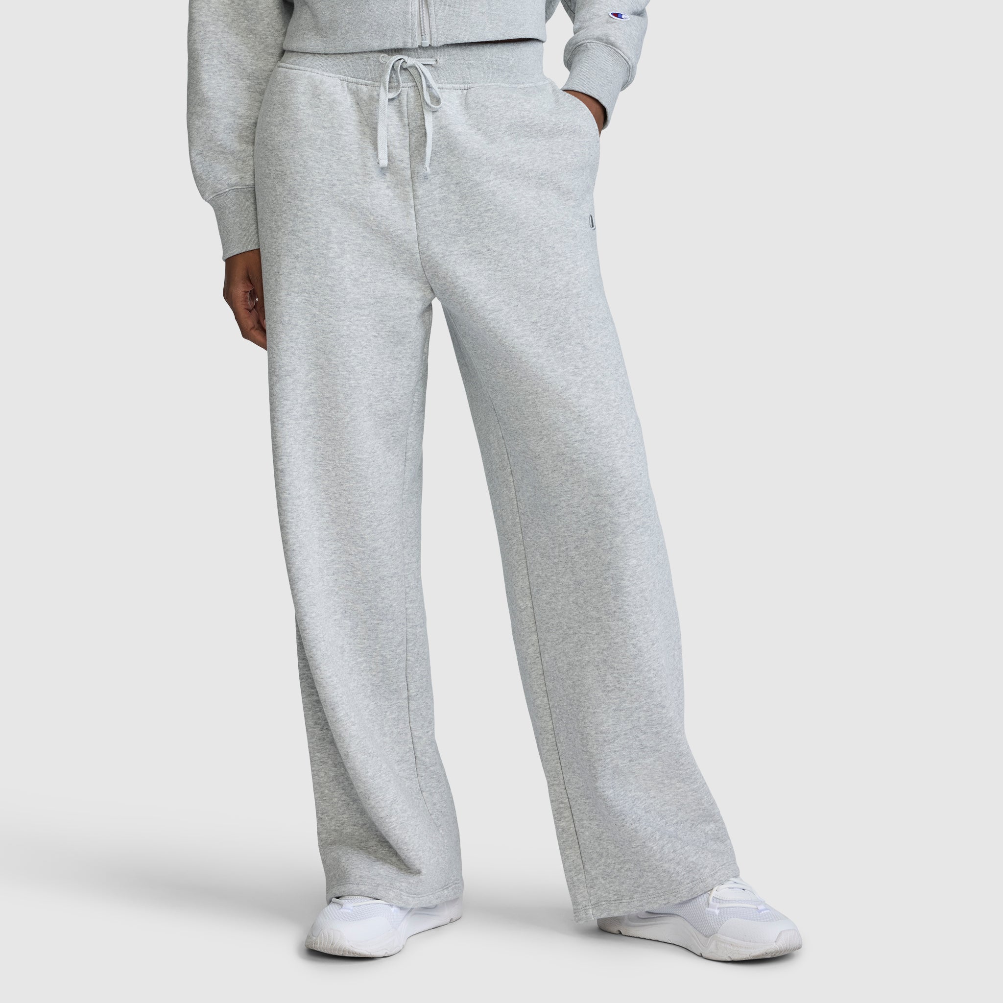 Wide Leg Fleece Sweatpants. C Logo