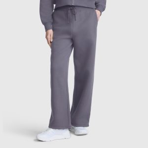 Wide Leg Fleece Sweatpants. C Logo