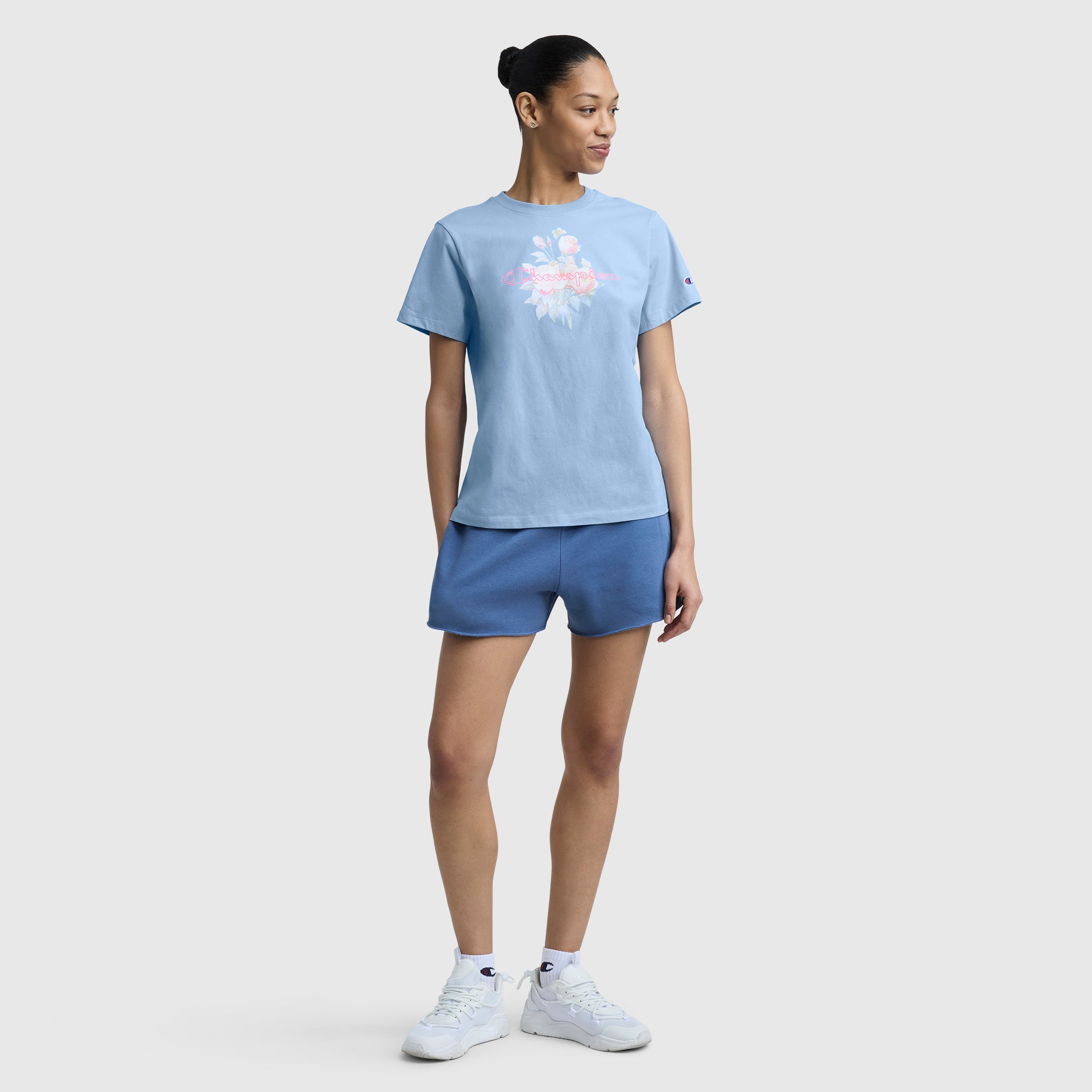 Blurred Roses Graphic T-Shirt. C Logo - Image 5