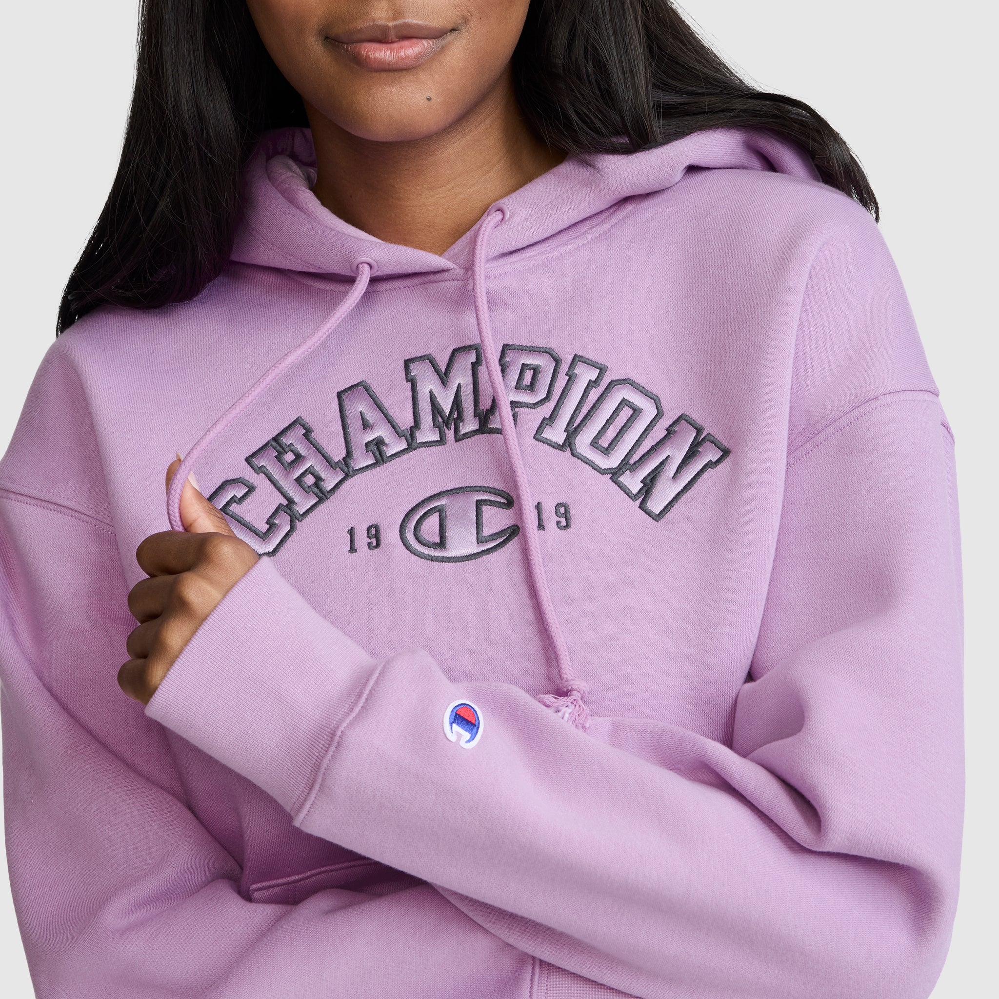 Fleece Hoodie. Satin Applique - Image 5