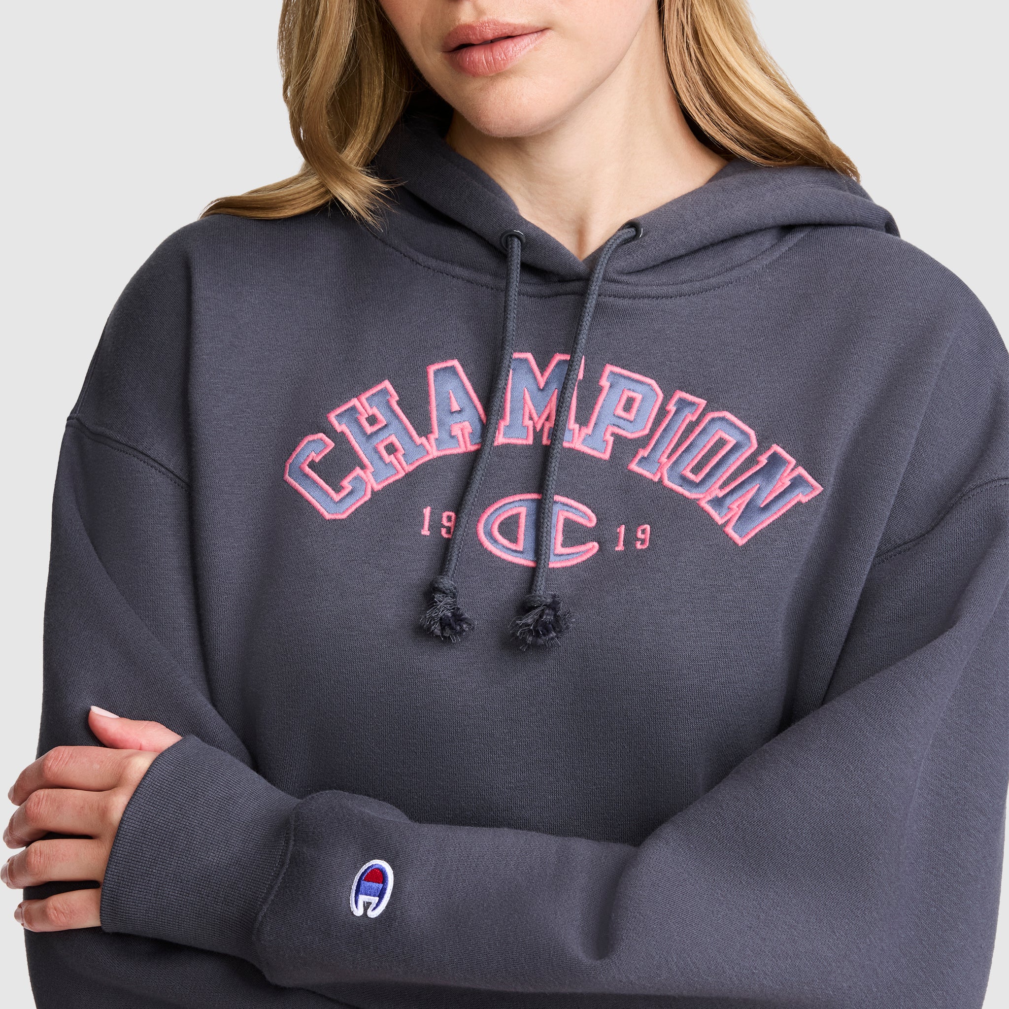 Fleece Hoodie. Satin Applique - Image 5
