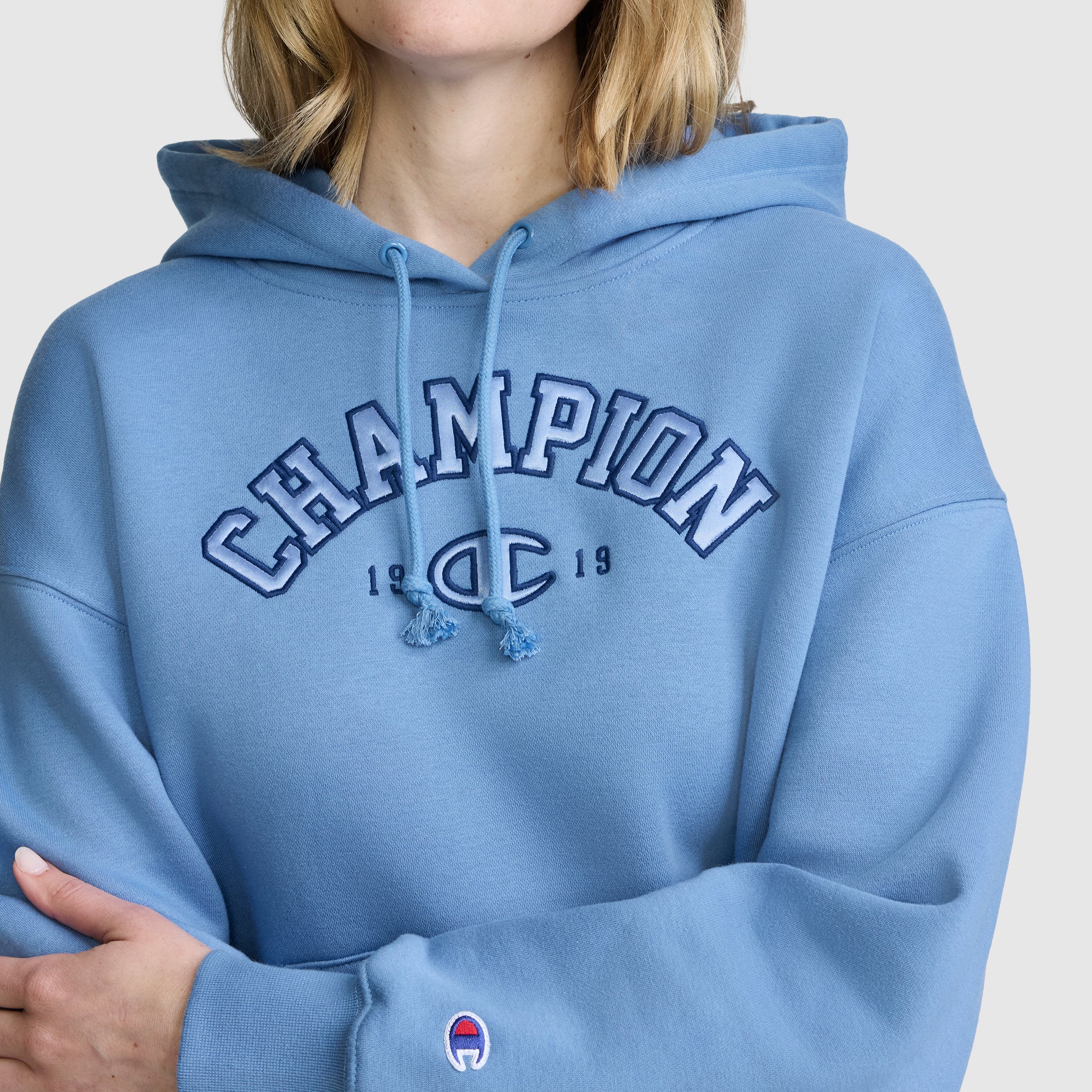 Fleece Hoodie. Satin Applique - Image 5