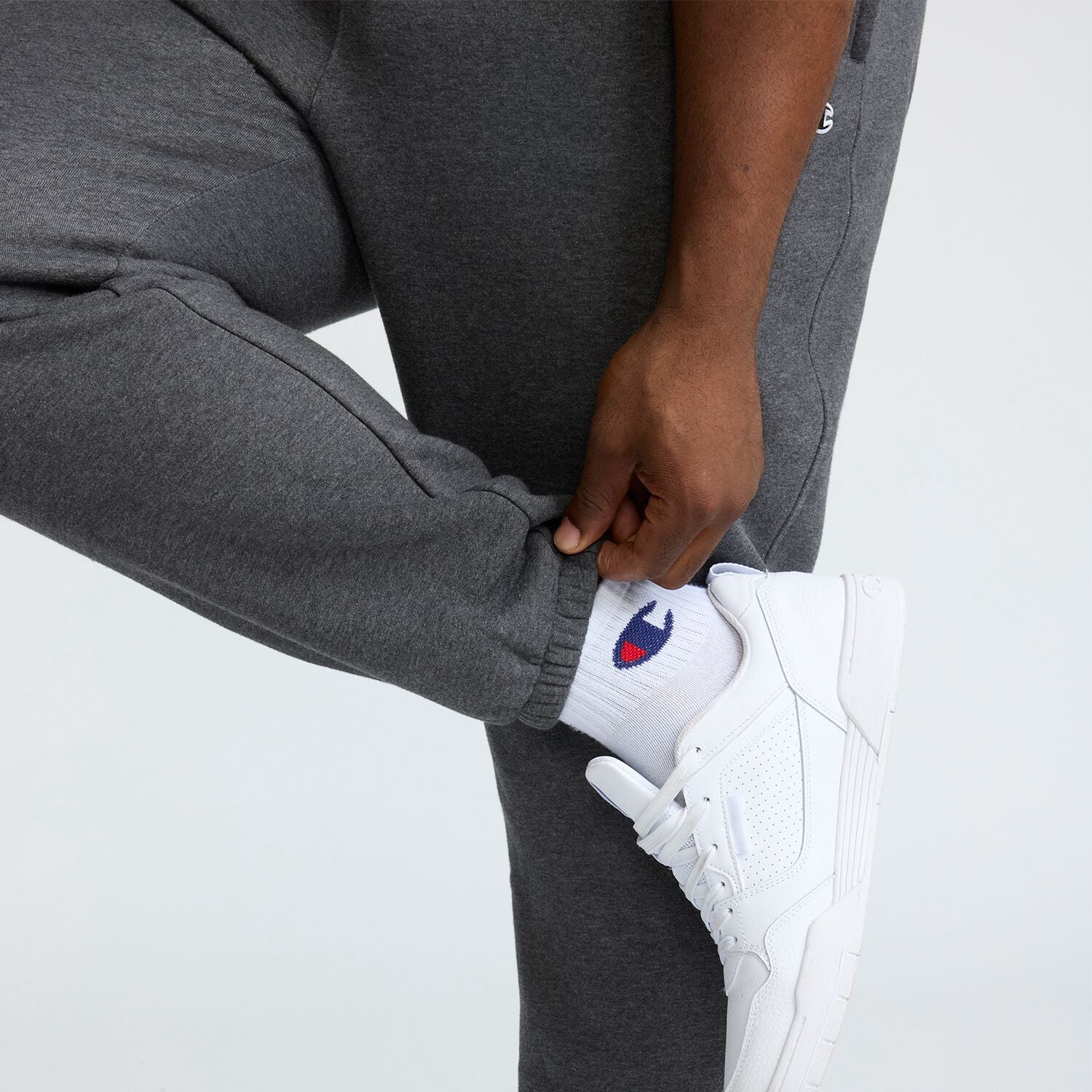 Powerblend Sweatpants. Cinched Bottom. C Logo - Big & Tall - Image 4